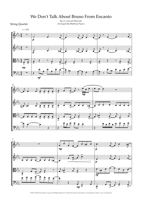 We Don't Talk About Bruno (arr. Matthew pyeon)