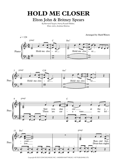 Hold Me Closer (arr. Mark Waters)
