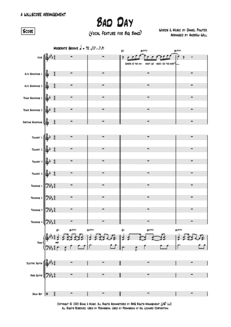 Bad Day (arr. Andrew Will)