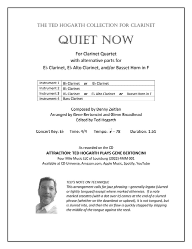 Quiet Now (arr. Gene Bertoncini and Glenn Broadhead)