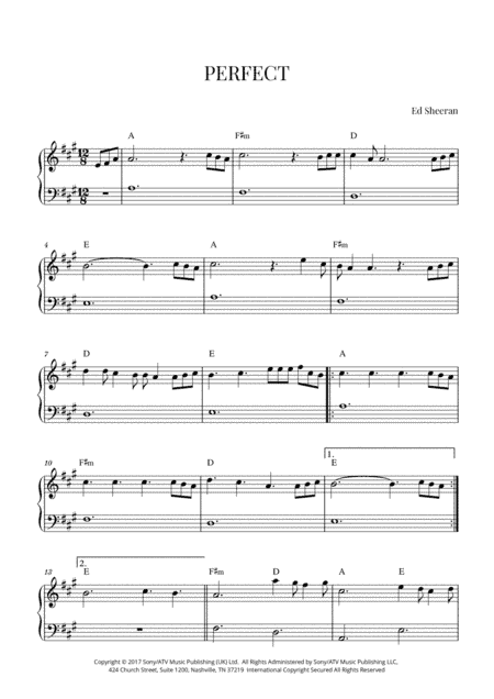 Perfect (arr. Cadenza Editions)