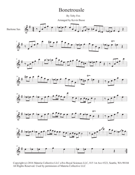 Bonetrousle (from Undertale) (arr. Kevin Busse)