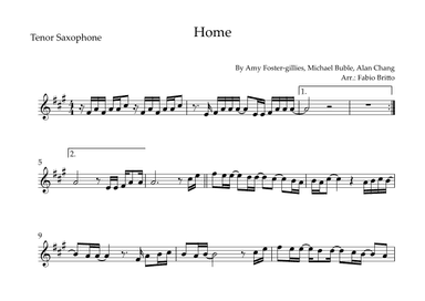 Home (arr. Fabio Britto)