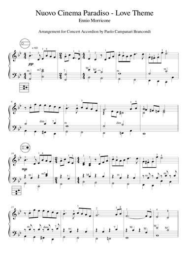 Love Theme (tema D'amore) (arr. Paolo Campanari Brancondi)