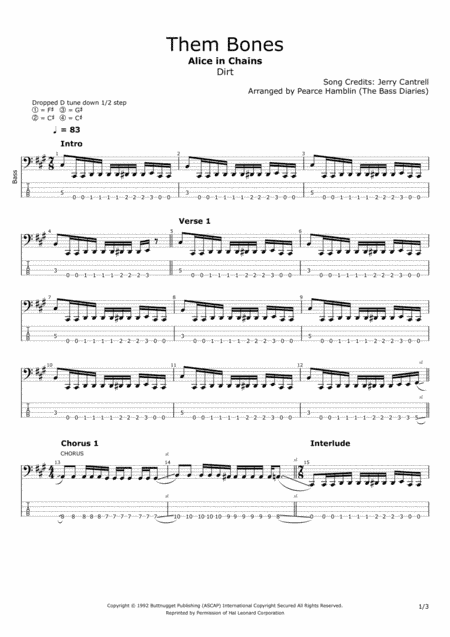 Them Bones (arr. The Bass Diaries)