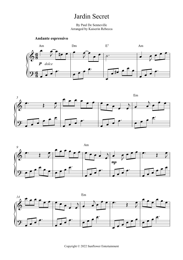 Jardin Secret (arr. Kaiserin Rebecca)