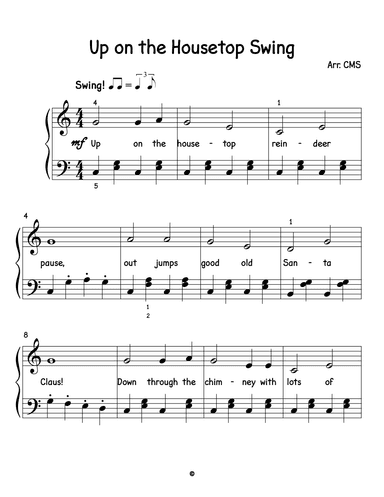 Up on the Housetop Swing (arr. CMS)