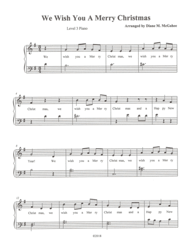 We Wish You A Merry Christmas (arr. Diane M. McGahee)