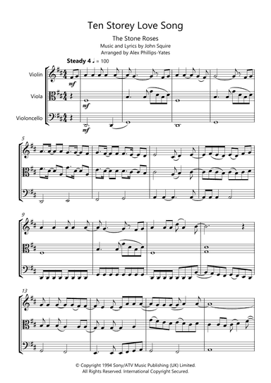 Ten Storey Love Song (arr. Alex Phillips-Yates)