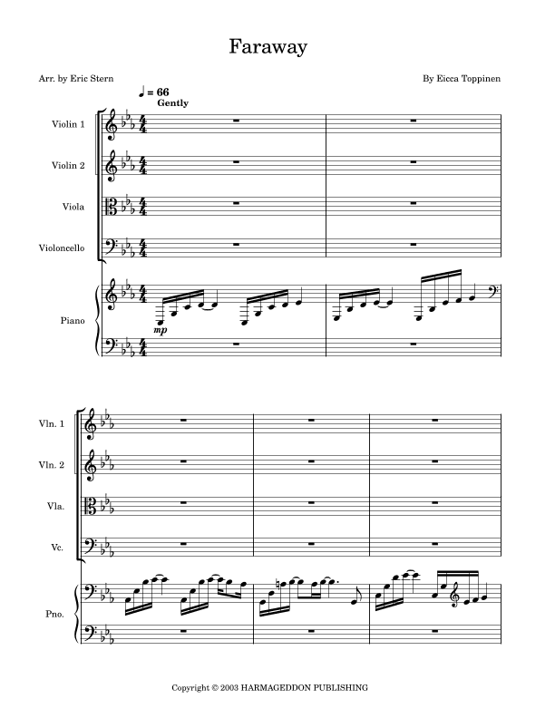 Faraway (arr. Eric Stern)