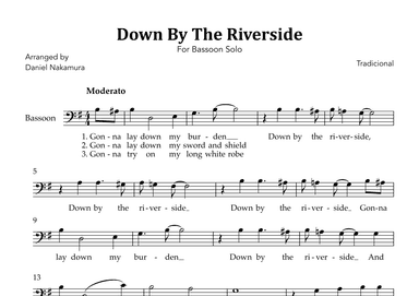 Down By The Riverside (For Bassoon Solo) (arr. Daniel Nakamura)
