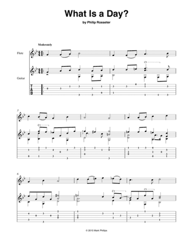 What Is a Day? (arr. Mark Phillips)