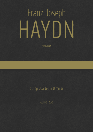 Haydn - String Quartet in D minor, Hob.III:43 ; Op.42 (arr. J.G. Cucó Barber)