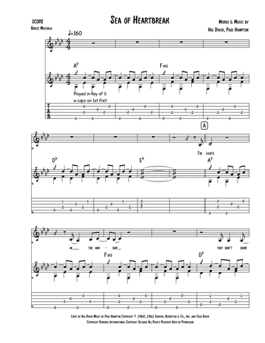 Sea Of Heartbreak (arr. Bruce Muckala)