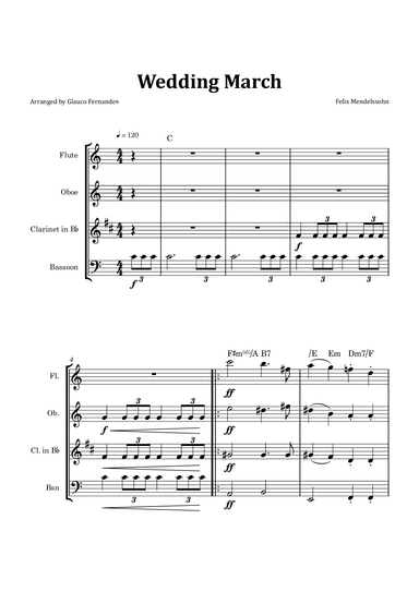 Wedding March (arr. Glauco Fernandes)