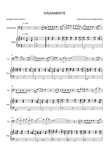 Vagamente (arr. Francisco Merino Morales)