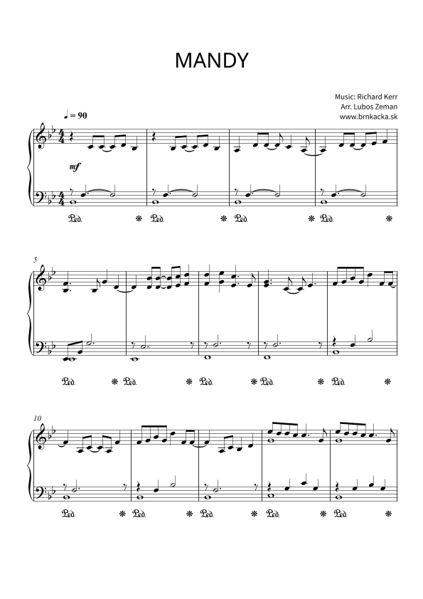 Mandy (arr. Lubos Zeman)