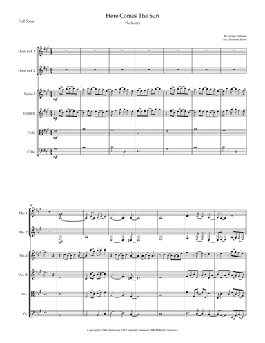 Here Comes The Sun (arr. Fernando Britto)