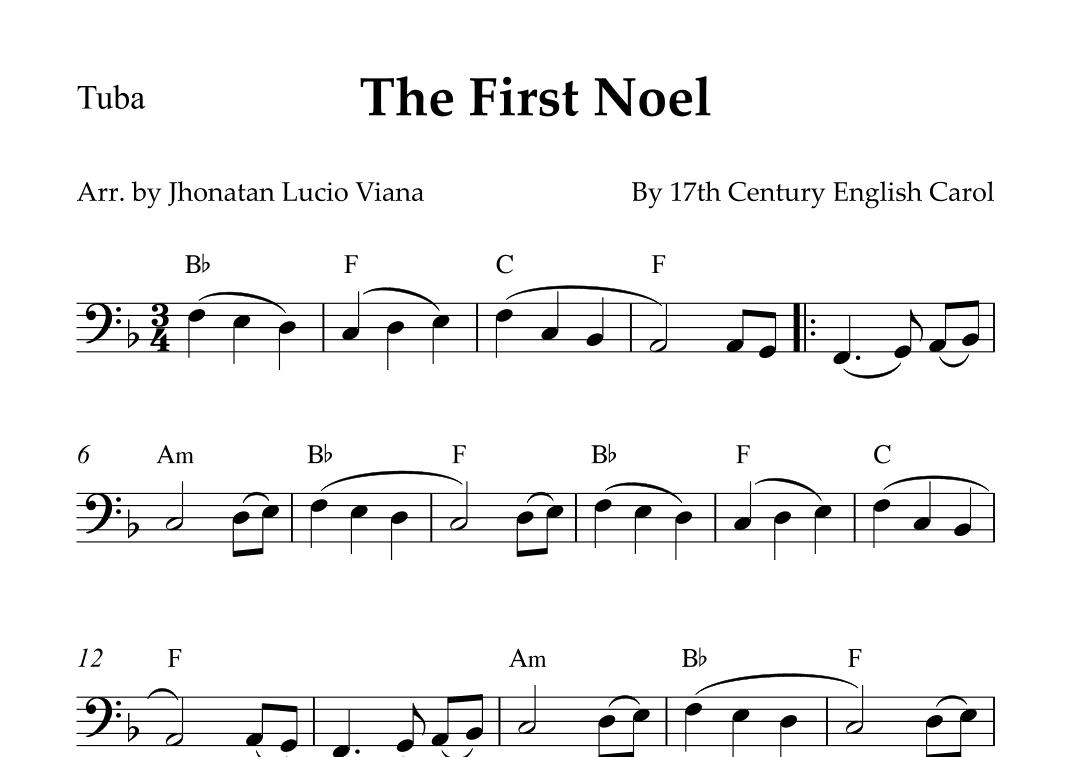 The First Noel (arr. Jhonatan Lucio Viana)