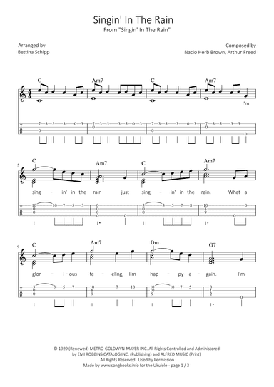 Singin' In The Rain (arr. Bettina Schipp)