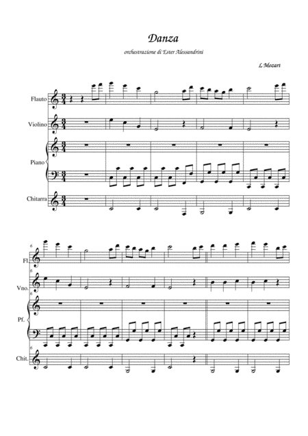 Danza in Do (arr. Ester Alessandrini)