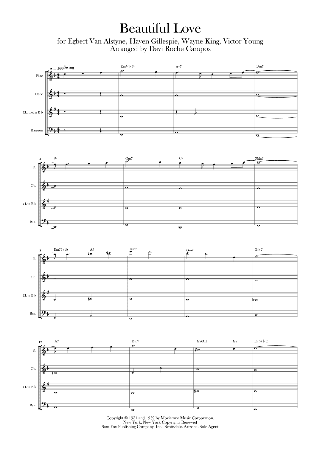 Beautiful Love (arr. Davi Rocha Campos)