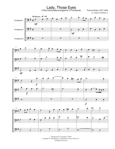 Lady, Those Eyes (arr. Ralph W. Whitfield, Jr.)