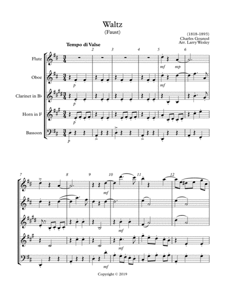 Waltz (arr. Larry Wesley)