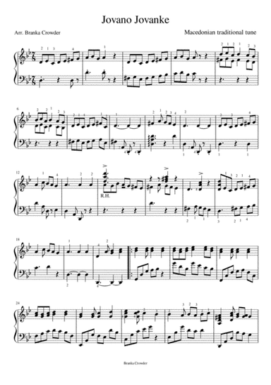 Jovano Jovanke (arr. Branka Crowder)