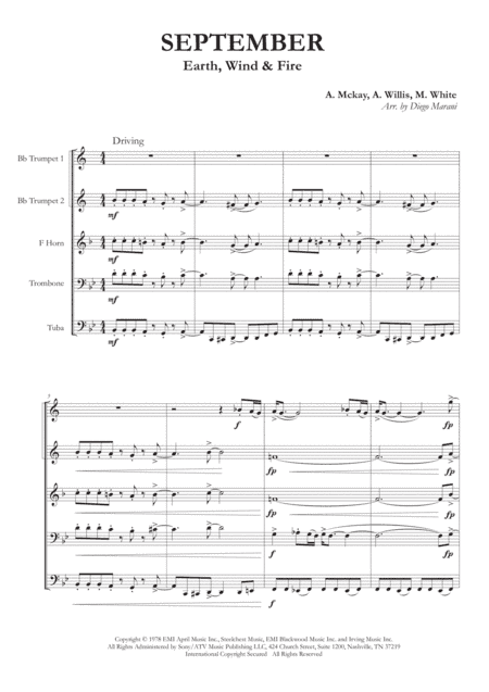 September (arr. Diego Marani)