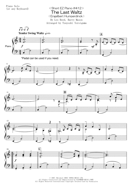 The Last Waltz (arr. Tsuyoshi Yoroiguma)