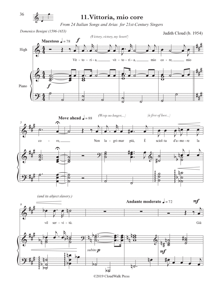 11. Vittoria, mio core (From 24 Italian Songs & Arias for 21st-Century Singers