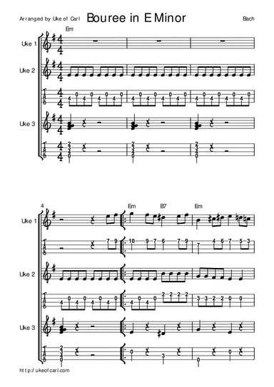 Group Ukulele - Ukulele Duets and More! (arr. Uke of Carl)