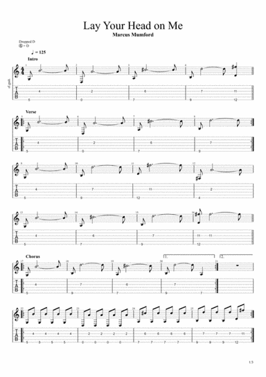 Lay Your Head On Me (arr. Angelo)