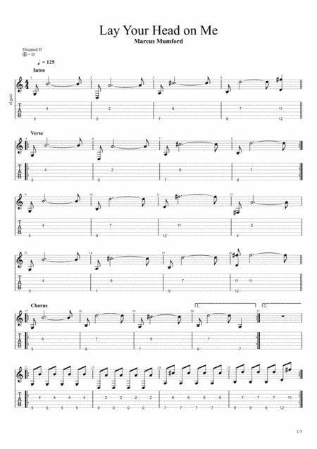 Lay Your Head On Me (arr. Angelo)