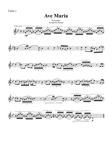 Ave Maria - Schubert (arranged for String Trio) (arr. Marmpy)