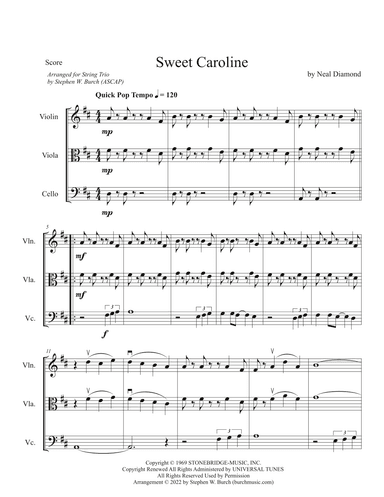 Sweet Caroline (arr. Stephen W. Burch (ASCAP))