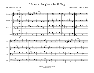 O Sons and Daughters, Let Us Sing! (arr. Dominic Meccia)
