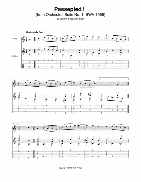 Passepied I (from Orchestral Suite No. 1) (arr. Mark Phillips)