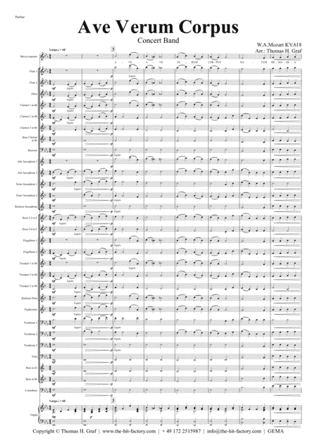 Ave Verum Corpus - W.A.Mozart - Concert Band (arr. Thomas H. Graf)