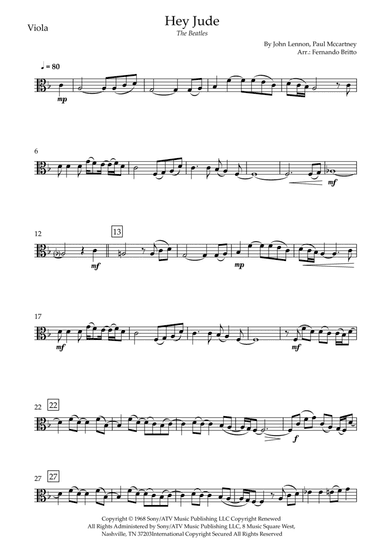 Hey Jude (arr. Fernando Britto)