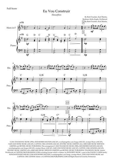 Build My Life (arr. Fabio Britto)