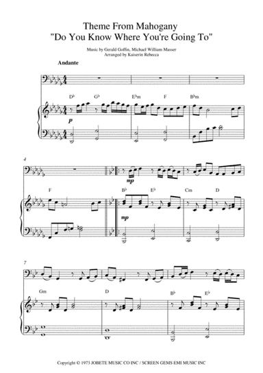 Do You Know Where You're Going To? (arr. Kaiserin Rebecca)