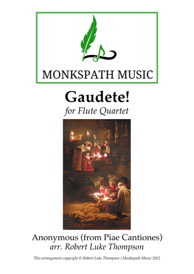 Gaudete for Flute Quartet (arr. Robert Luke Thompson)