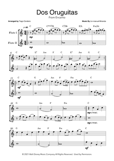 Dos Oruguitas (arr. Tiago Cordeiro)