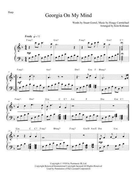 Georgia On My Mind (arr. Kim Kirkman)