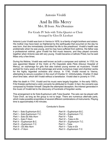 And In His Mercy (arr. Glen D. Lienhart)