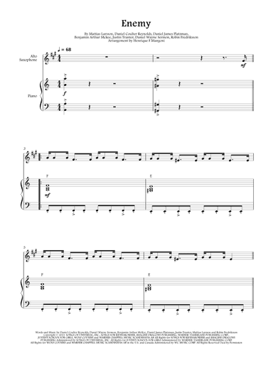 Enemy (arr. Henrique F Mangoni)