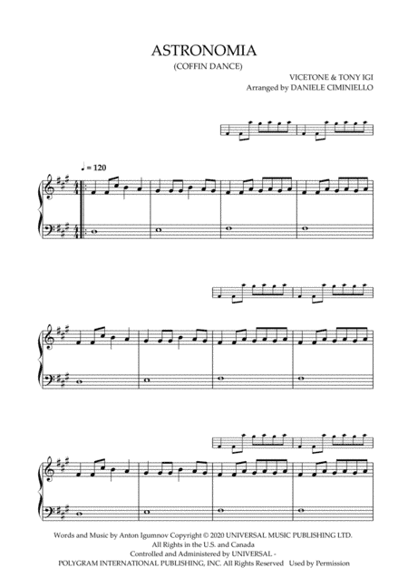 Astronomia (arr. Daniele Ciminiello)