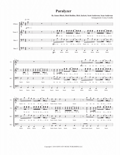 Paralyzer (arr. Corey Cerullo)